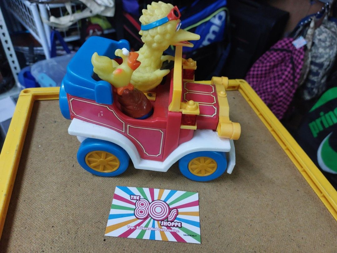 Vintage 1989 Sesame Street Big Bird Little Bird Jalopy Car, Illco Toys, Hobbies & Toys, Toys