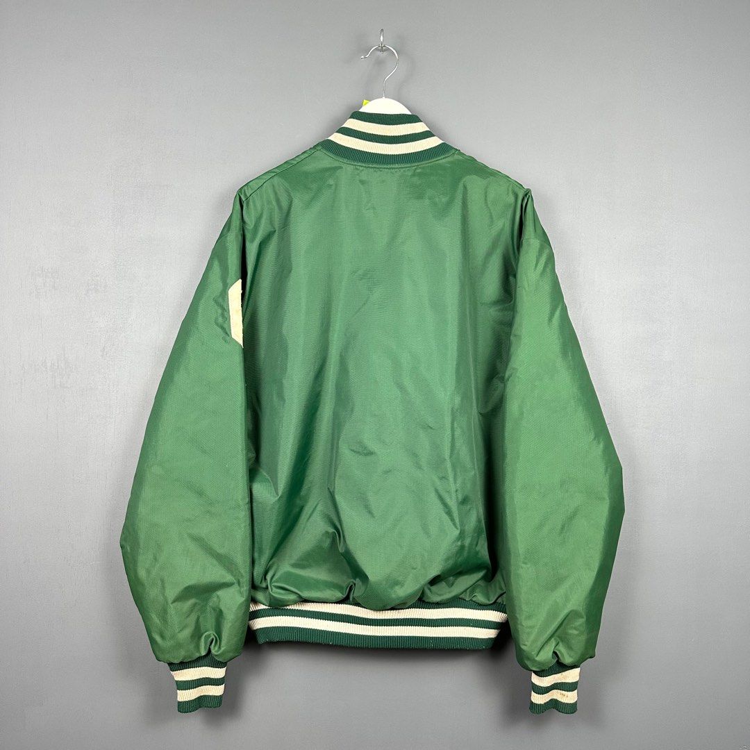 vintage baseball half Zipper Bomber jacket, Men