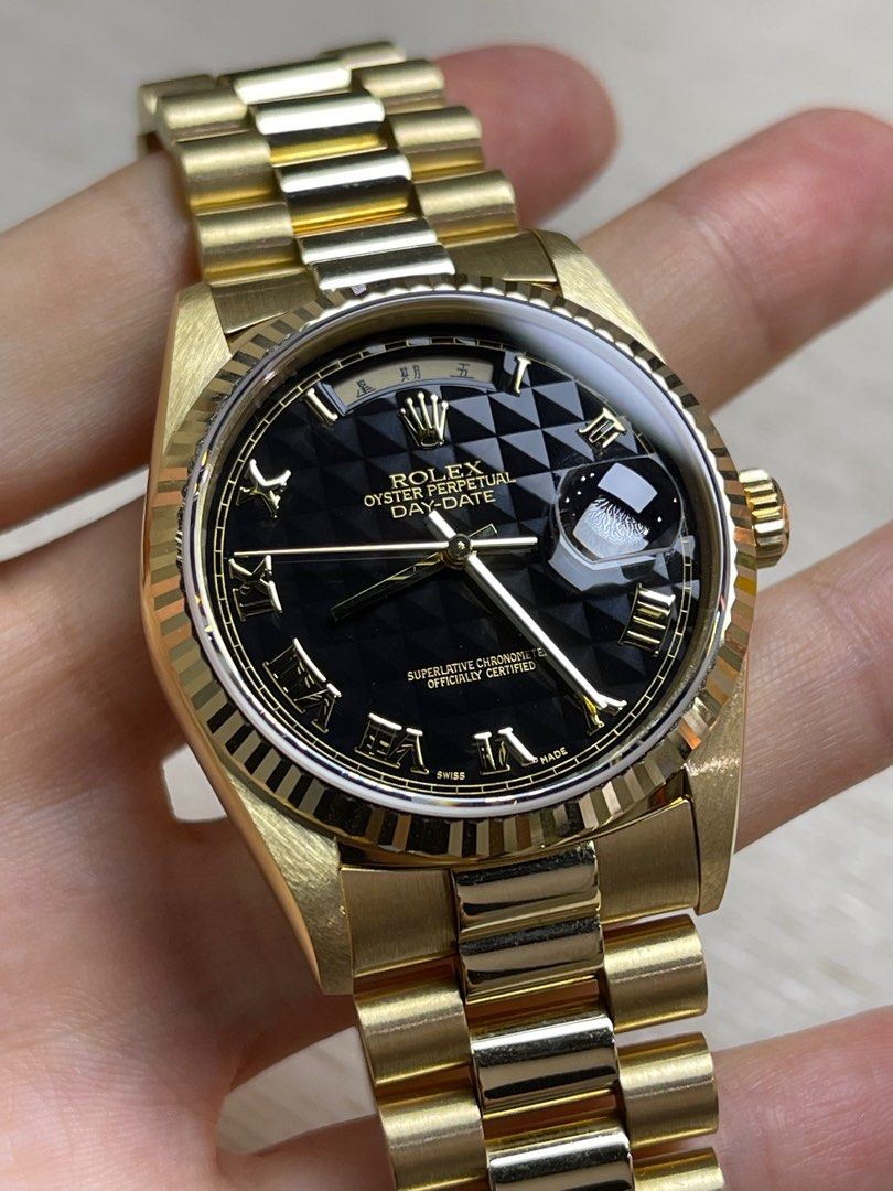 Vintage Rolex Day Date Ref.18238 Pyramid dial Chinese Disc