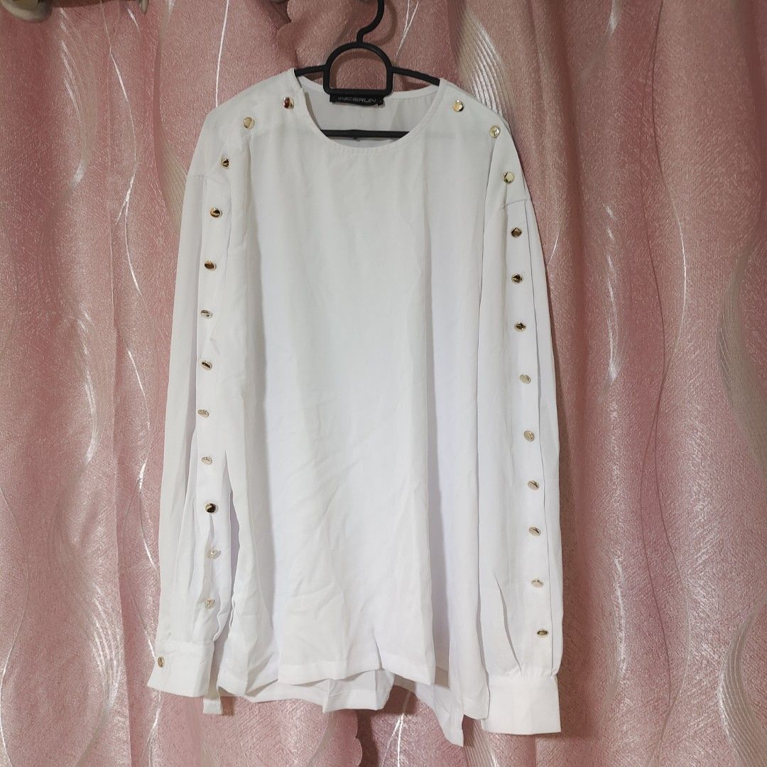 White Cardigan Men s Fashion Tops Sets Formal Shirts on Carousell