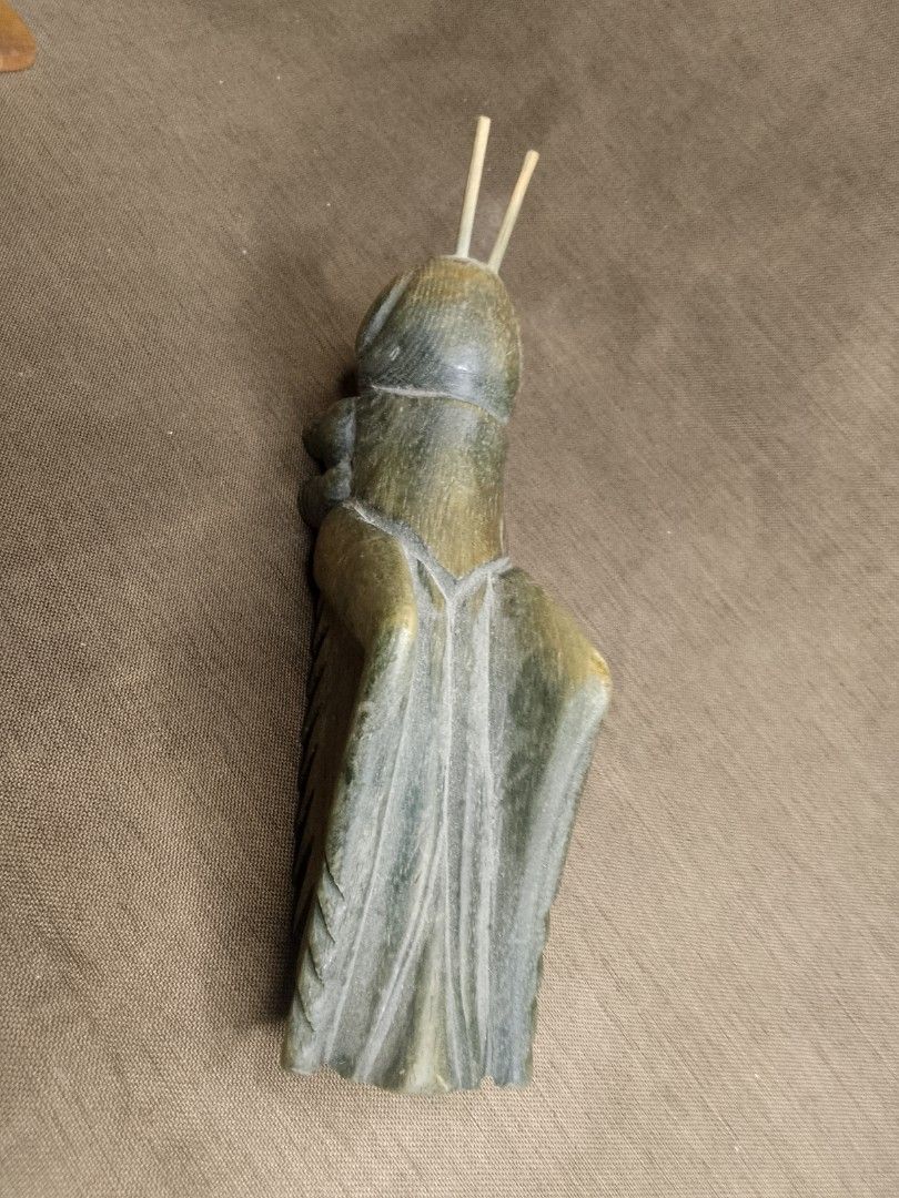 Wooden Handcrafted Grasshopper Figure (Category: Vases & Decorative Bowls) located in Manila. Submitted by peebeees (Listing ID 1244437207, Image 2). Description: 7 x2" These items are all preloved ,please manage your expectation. Strictly payment first to reserve orders reaching 500 pesos mark gets freebie shipping : J&t,LBC ,every Wednesday and sat pick Up: Lalamove (Quezon City) bus shipping every Tuesday and Thursday item will be coming from 