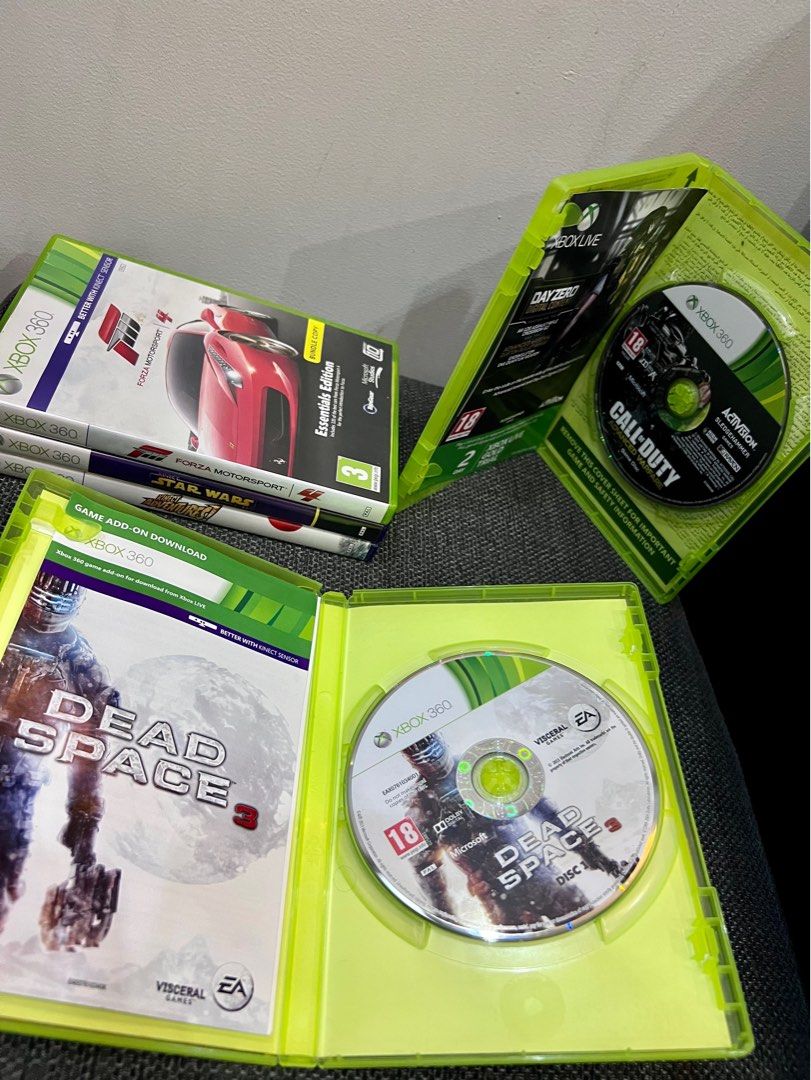 Xbox 360 Games (Category: Xbox) located in Antipolo. Submitted by TheWanderingJeweler (Listing ID 1238348160, Image 1). Description: • Xbox 360 Tekken Tag Tournament 2 | SOLD Dead Space 3 | ₱499 Kinect Star Wars | ₱249 Kinect Adventure | ₱249 Cod Advanced Warfare | ₱249 Forza Motorsport | ₱149 | SOLD Take All for ₱1,200.