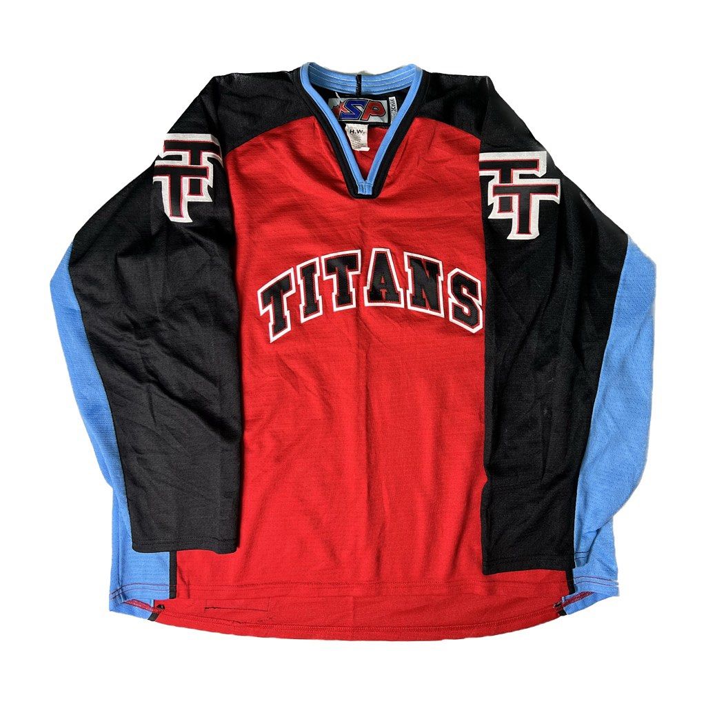 XXXL TITANS ICE HOCKEY JERSEY EMBROIDERY MADE IN CANADA Men s