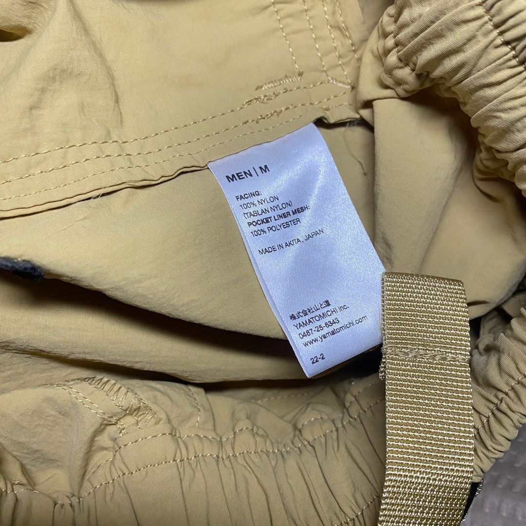 山と道Yamatomichi 5-pocket Shorts Sand Yellow 沙色, 男裝, 褲＆半截