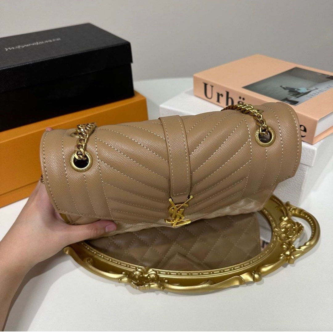 OVERVIEW* YSL Medium Envelope Triquilt! Compare to Coach, MK, Tory Burch,  Chanel *mod shots* 
