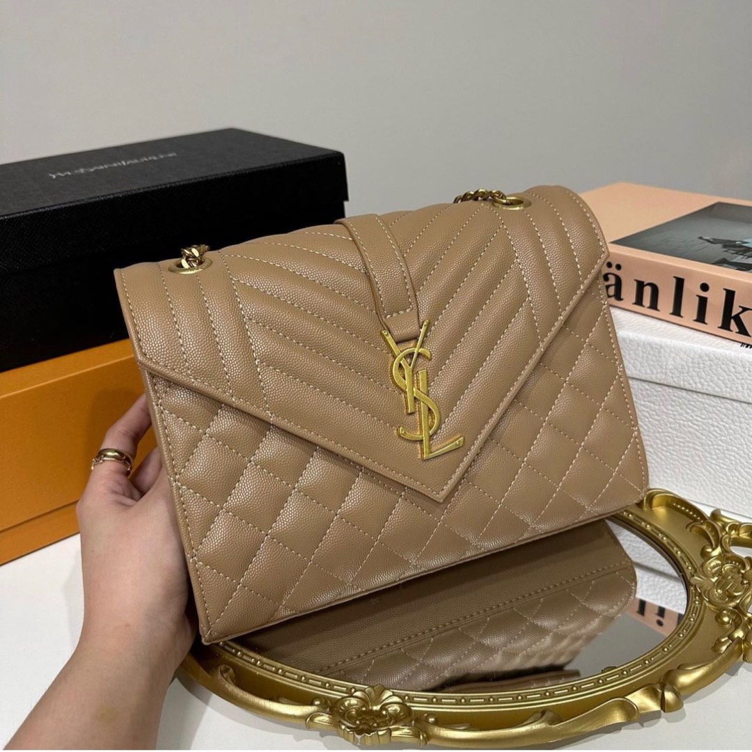 Ysl tri hotsell quilt envelope bag