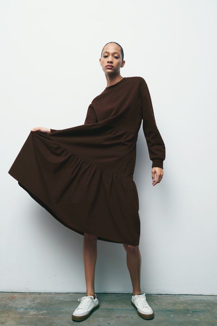 Zara plush dress hotsell