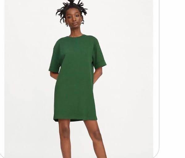 Zara cotton polyester t shirt dress Women s Fashion Dresses