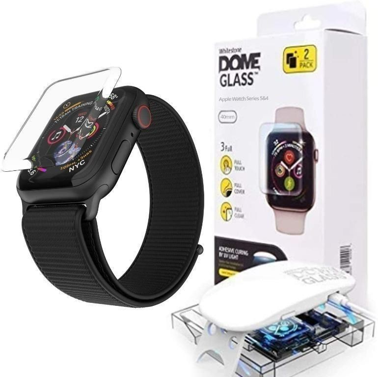 Glass apple watch protector top