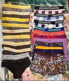 18 pcs mixed Hanes Bench Emperor underwear (boxers and briefs)