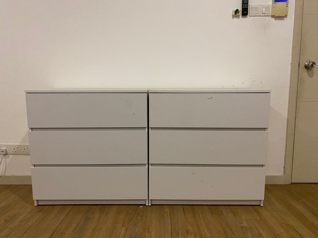3 tier drawers x 2 NOT IKEA, Furniture & Home Living, Furniture, Shelves, & Racks on