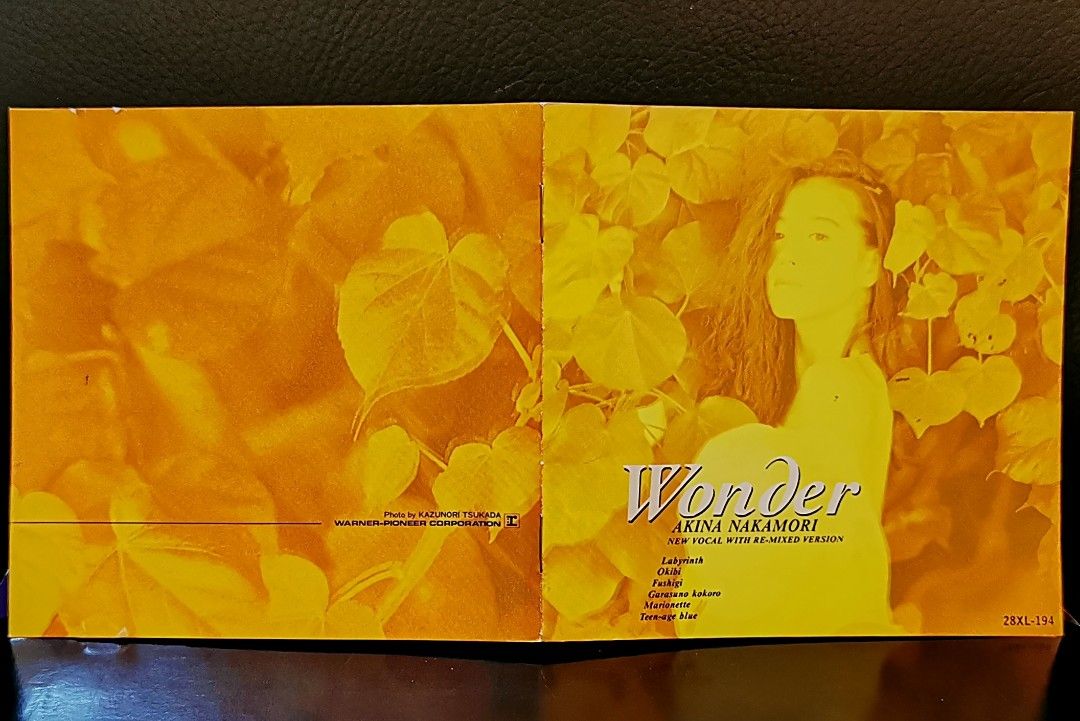 中森明菜的第4張迷你專輯《Wonder》，1988年6月1日首版發行，承接