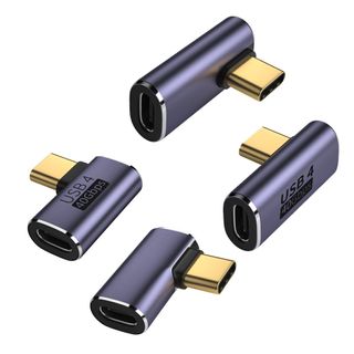 **包郵** 側彎90度type-c轉接頭 40G傳輸轉接頭 8K音視頻傳輸type-c轉接頭 [平行進口]63002291649795117