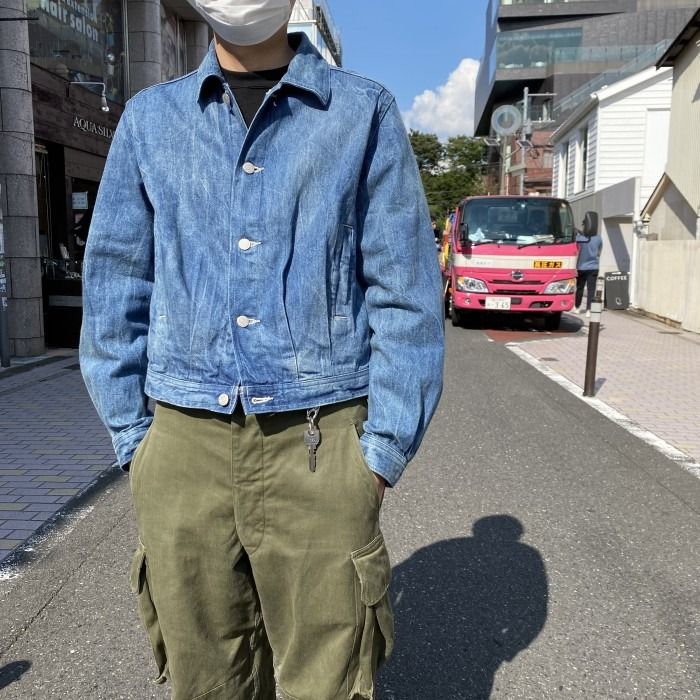 二手) AURALEE / Selvedge Light Denim Blouson 4號水洗牛仔夾克外套