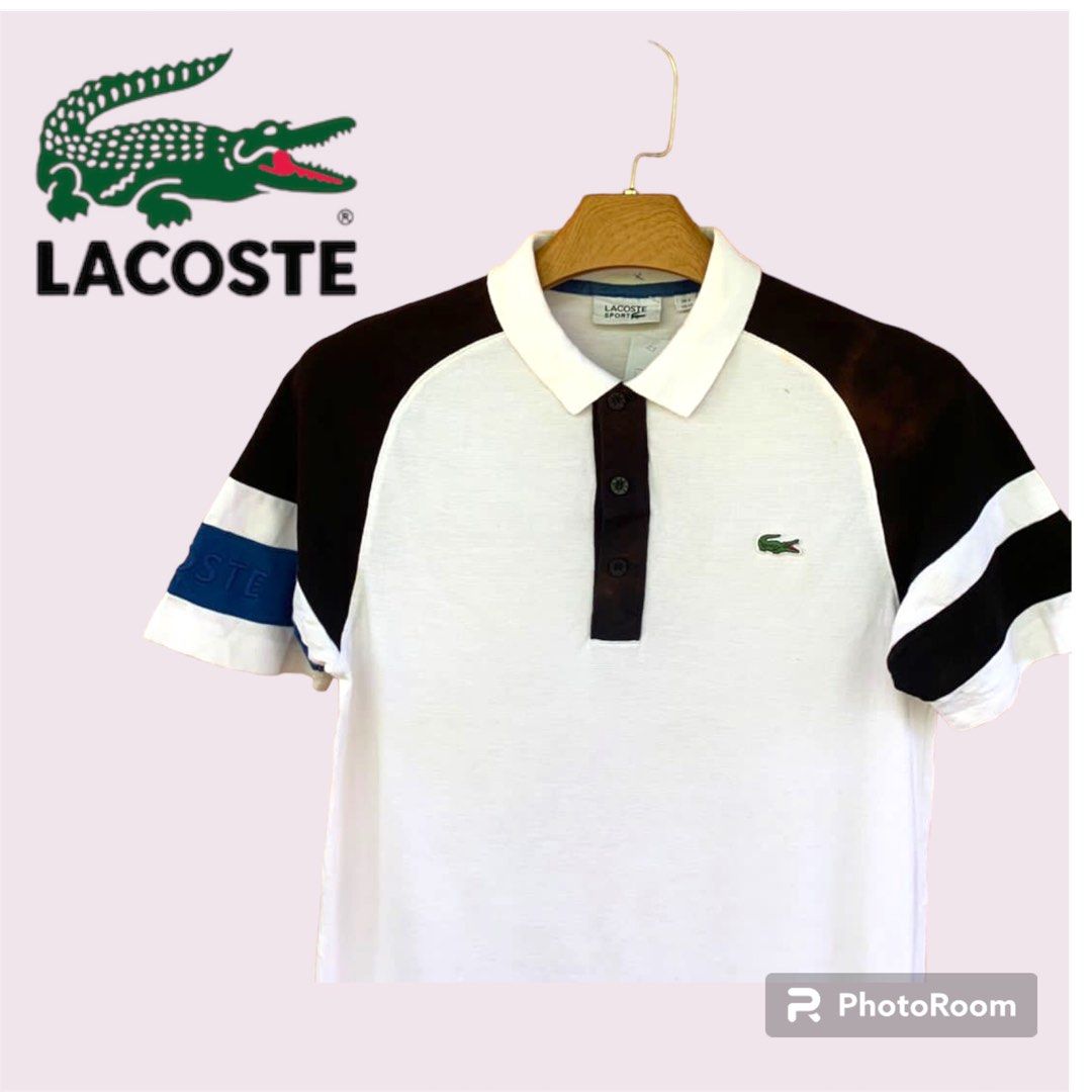 Authentic LACOSTE SPORT Embroidery Logo Men Polo Shirt. Size XS