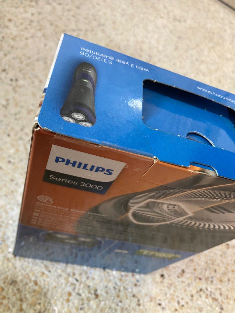 -全新-[ Philips 飛利浦] Shaver series 3000 三刀頭電鬍刀 (S3120), 香水、美妝、保養, 男士美容保養在旋轉拍賣