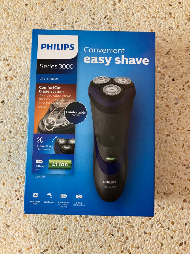 -全新-[ Philips 飛利浦] Shaver series 3000 三刀頭電鬍刀 (S3120), 香水、美妝、保養, 男士美容保養在旋轉拍賣