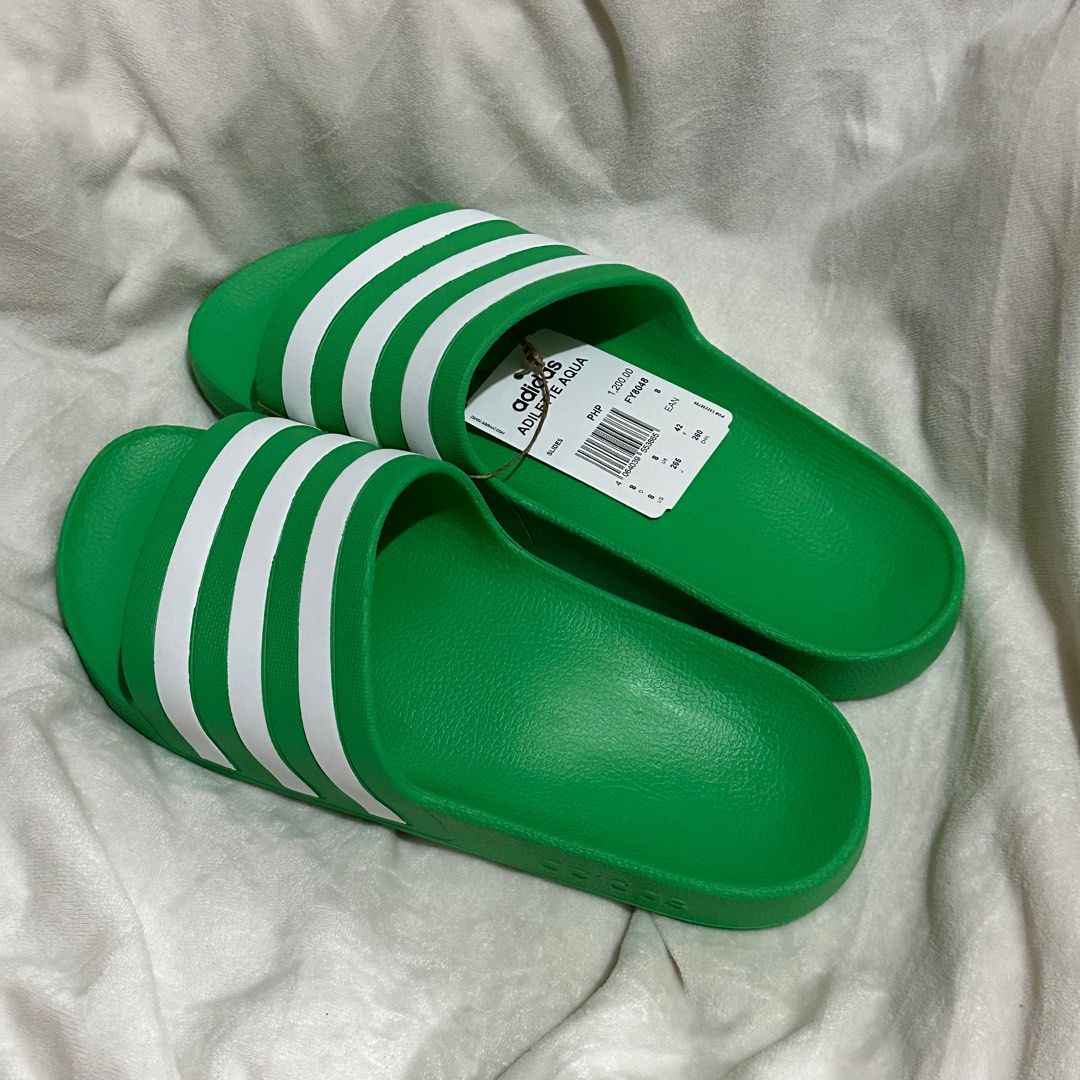 red and white adidas sandals