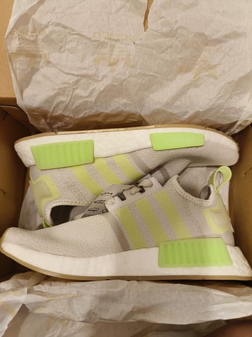 Adidas NMD neon, Women's Fashion, Footwear, Sneakers on Carousell