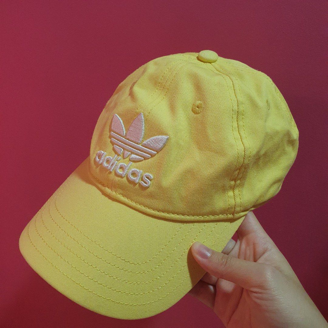 Yellow hot sale adidas cap