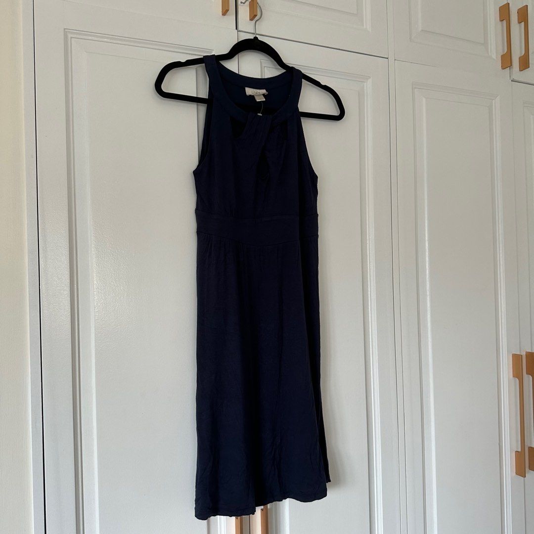 Ann Taylor LOFT Dark Blue Dress Women s Fashion Dresses Sets Dresses on Carousell