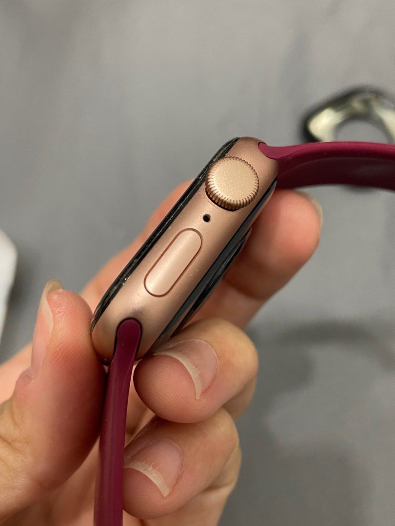 Apple watch se on sale gold with plum band