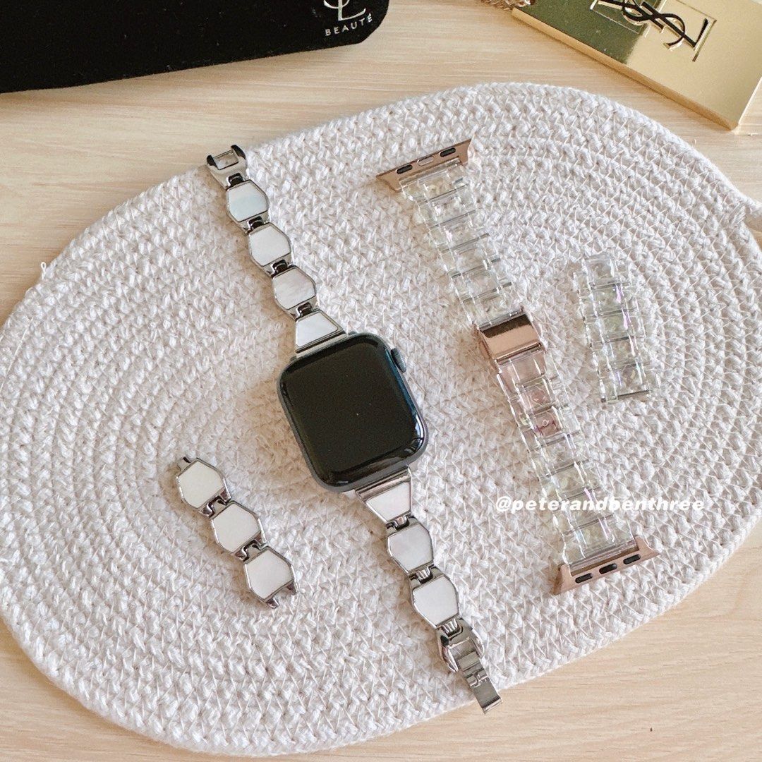 Apple Watch Series 5 40mm Watch Strap Acrylic Iridescent Rose