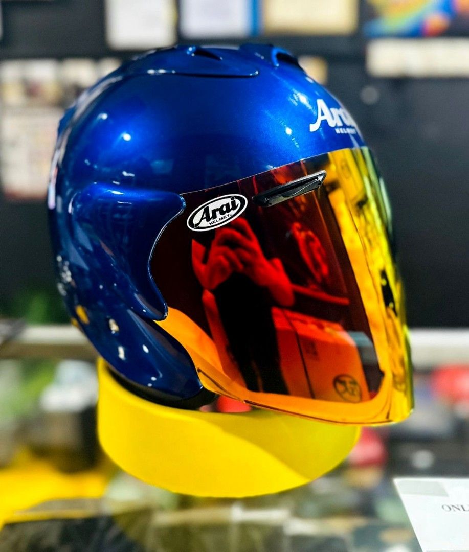 Arai Helmet - Blue Malibu - Ready Stock!, Motorcycles, Motorcycle ...