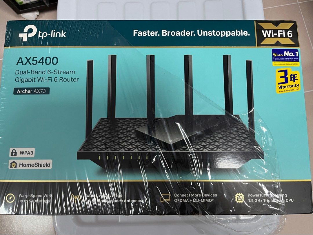 Archer AX75 AX5400 三頻 WiFi 6 路由器, 電腦＆科技, 電腦周邊及配件, Wifi及上網相關產品 Carousell