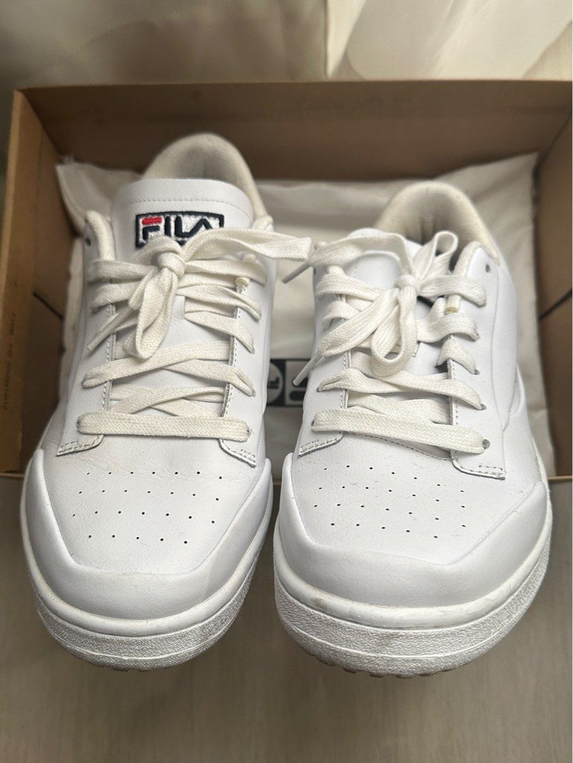 Asli Original Sepatu Fila Tennis LX Sneakers White Putih Tennis LX