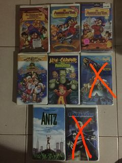 Assorted cartoons VHS tape