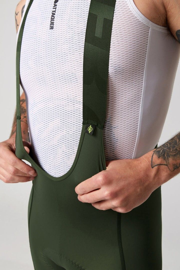 moving house clearance Attaquer All Day Mens Cycling Bib shorts Pine Green Size L