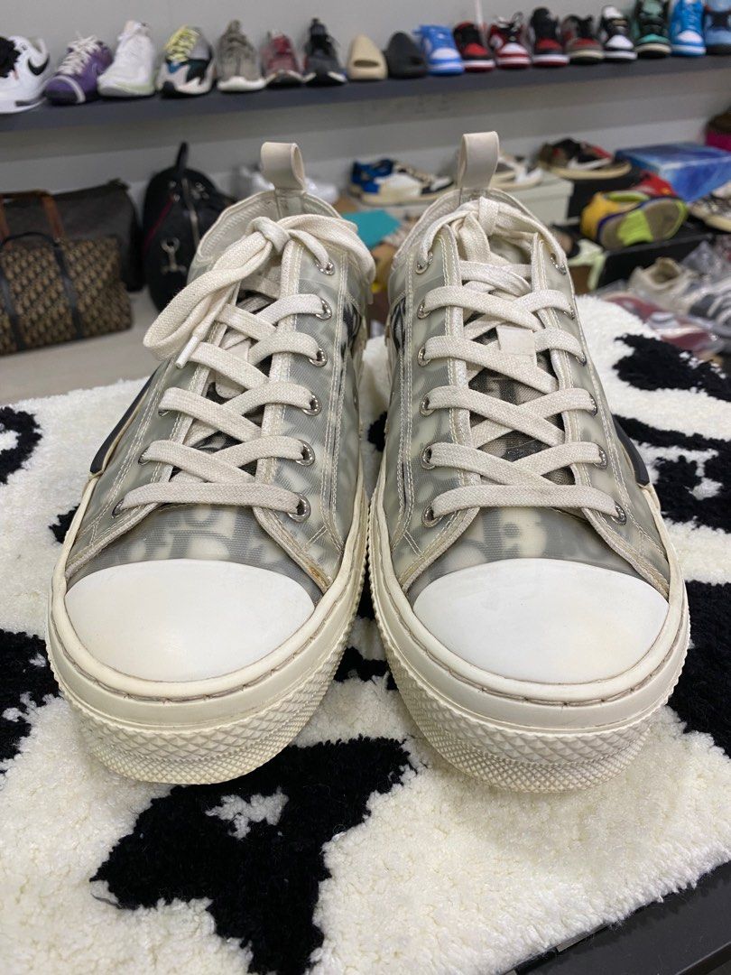 Authentic Dior B23 Low OG UK8 Luxury Sneakers Footwear on