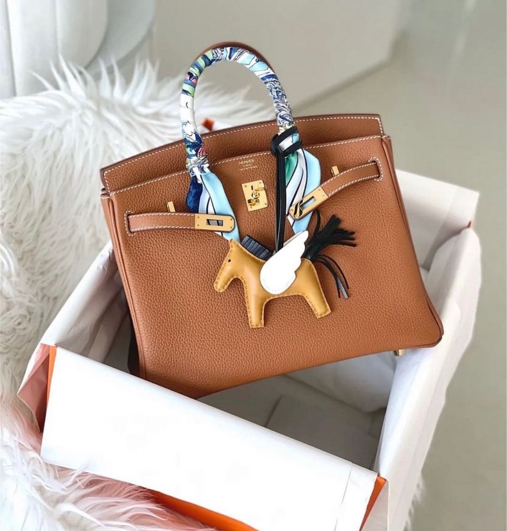 Hermes Rodeo Pegase PM Bag Charm Sesame/Noir/Blanc Stamp U