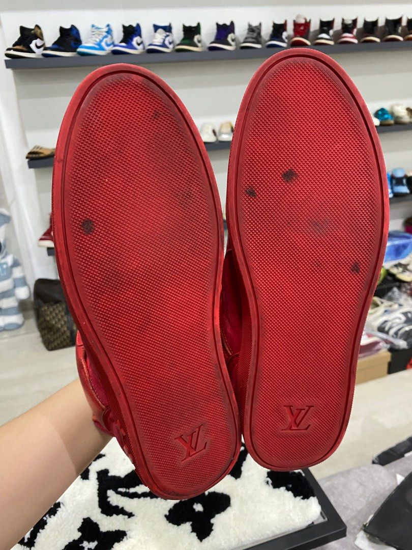 Authentic Louis Vuitton LV Kanye Don Red UK8, Luxury, Sneakers