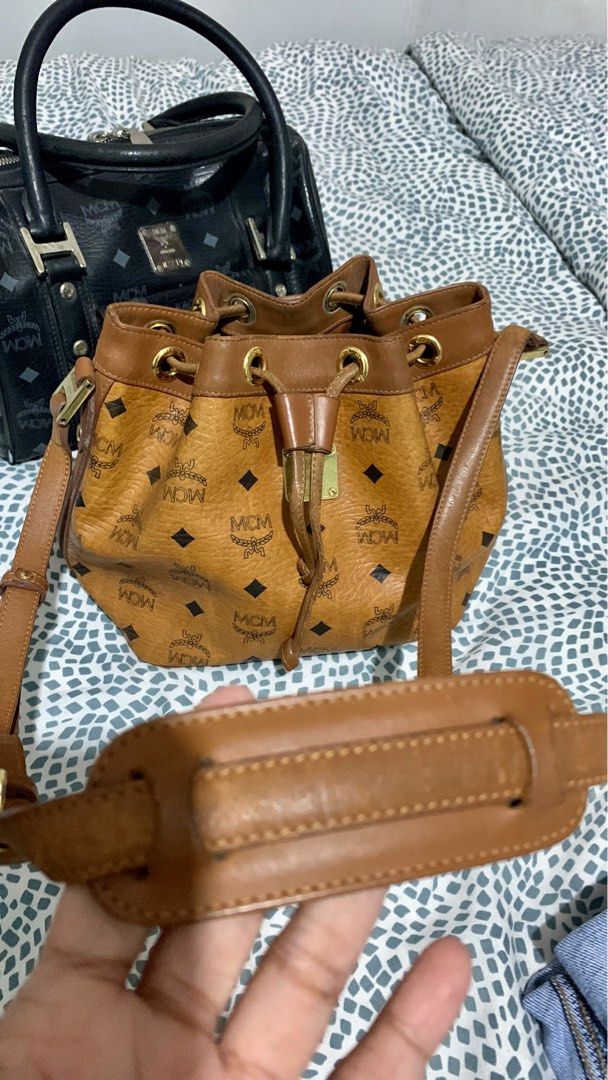 MCM Medium Size Bucket Bag, Luxury, Bags & Wallets on Carousell