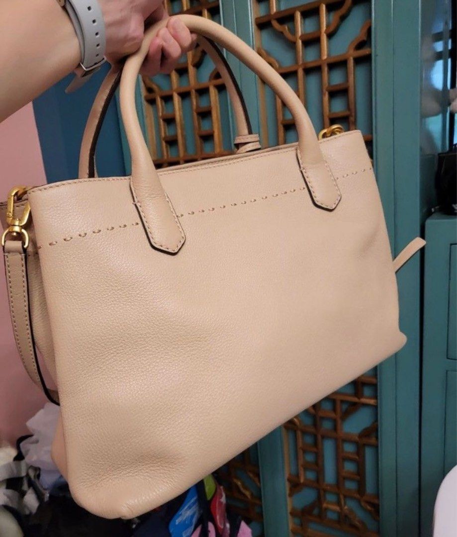 Tory burch textured leather tote on sale
