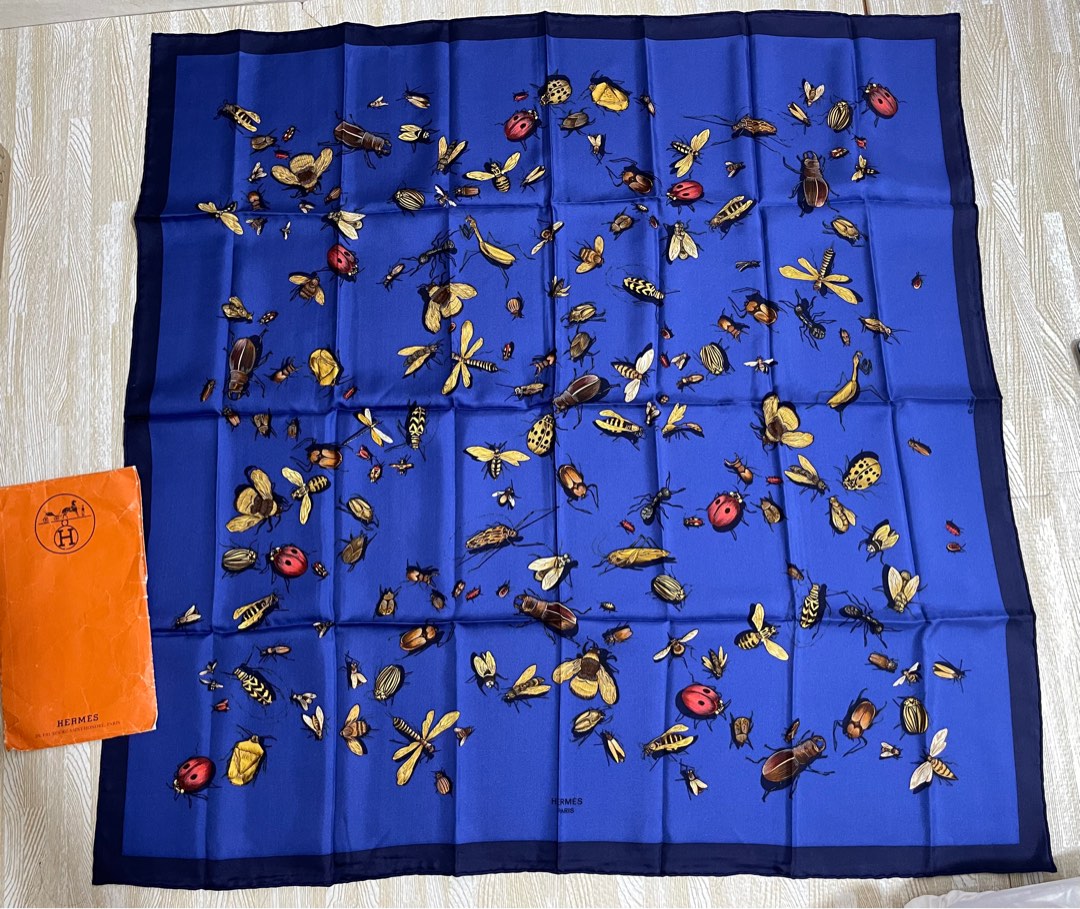 Authentic vintage Hermes scarf on Carousell