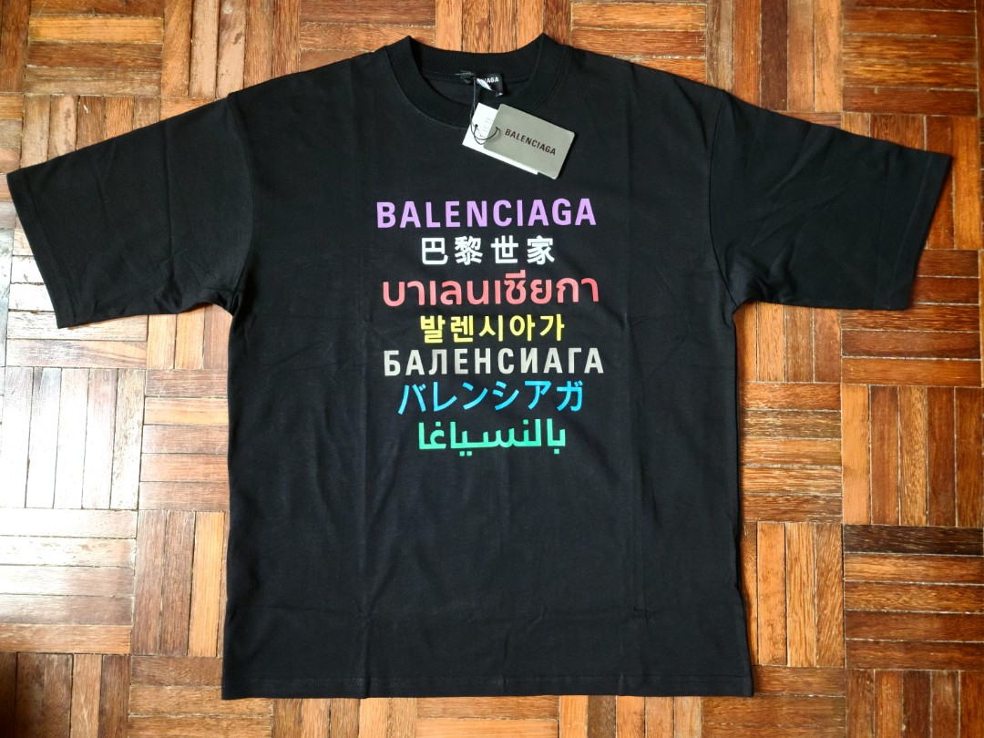 Balenciaga multilanguage logo jumper black  MODES