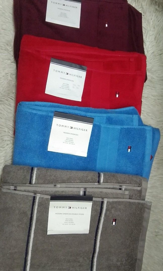 bath towel (Category: Towels, Napkins & Holders) located in Quezon City. Submitted by jadeonlineshop (Listing ID 1244608962, Image 1). Description: original tommy hilfiger bath towel.