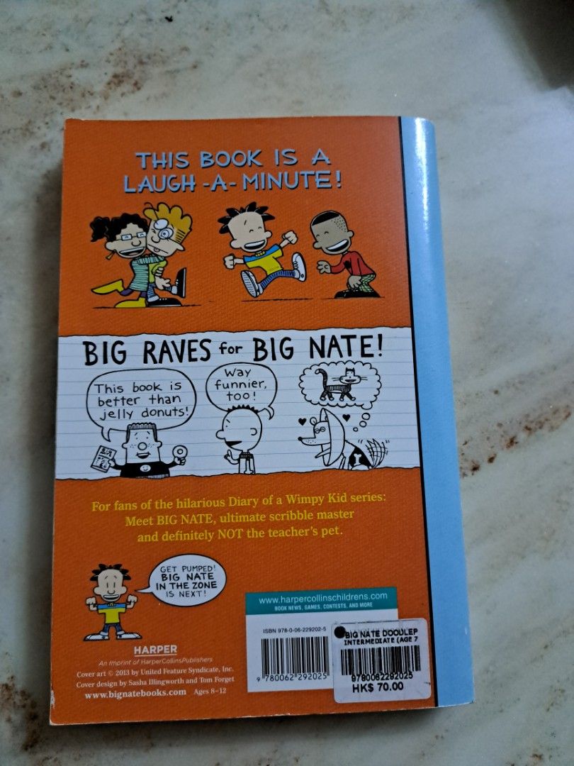 Big Nate doodlepalooza, 興趣及遊戲, 書本 & 文具, 小說 & 故事書 Carousell