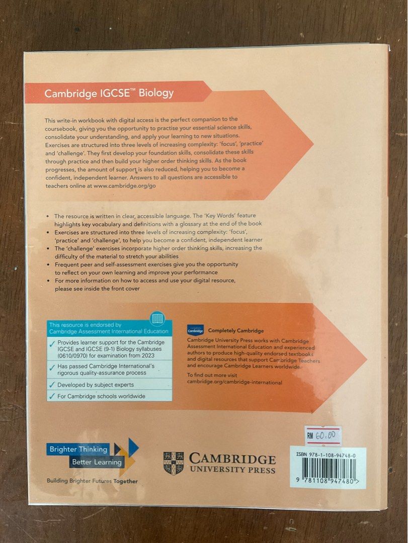 Cambridge IGCSE (9-1) Biology 0970