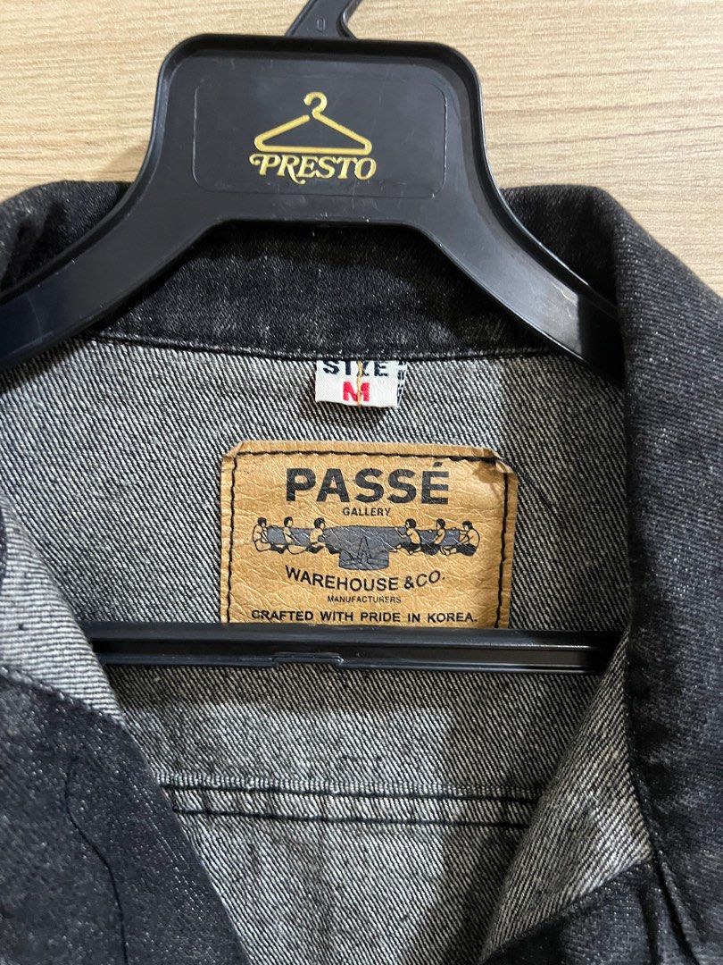 Warehouse black top denim jacket