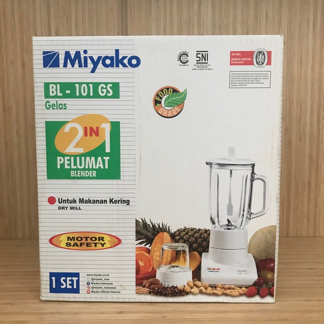 spesifikasi blender miyako 3 in 1 (kaca