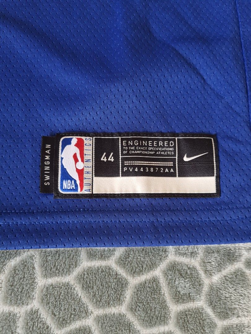 Men's Nike Blue Golden State Warriors 2020/21 Hardwood Classics Swingman Custom Jersey Size: Medium