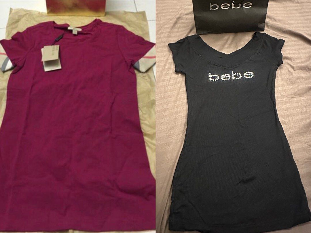 Burberry check clearance cuff tee