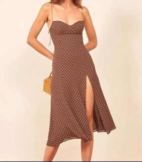 Brown polkadot dress
