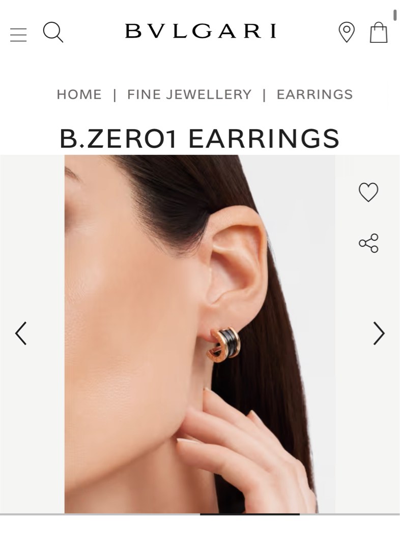 Bulgari b zero clearance earrings