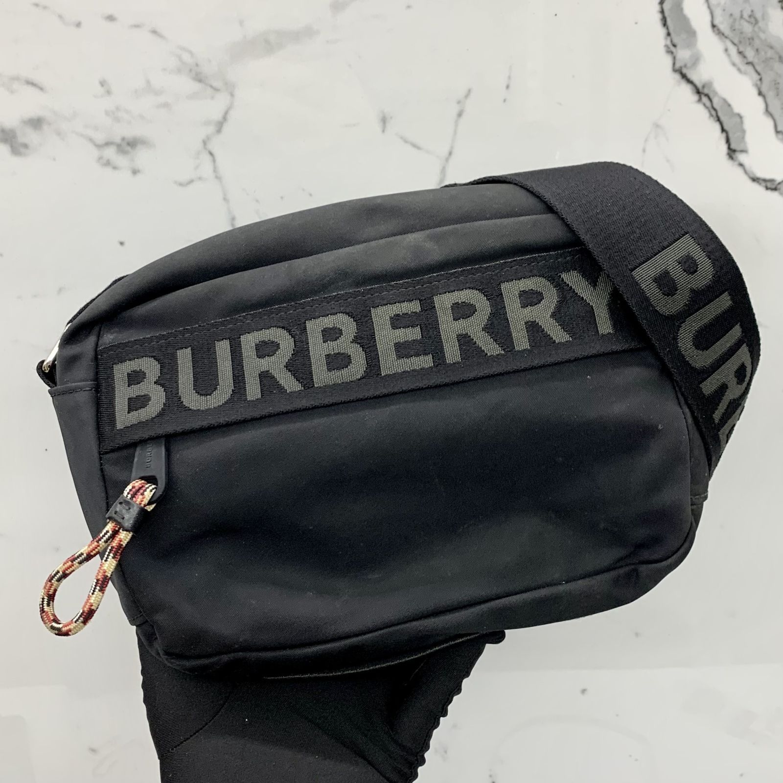 Burberry nylon on sale shoulder bag