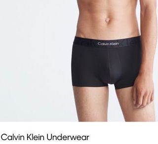 Calvin Klein CK黑色男內褲 壓紋標誌超細碳纖維低腰短褲 L